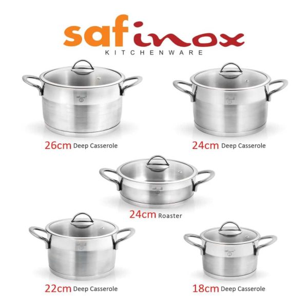 سرویس 10پارچه استیل سافینوکس SAFINOX