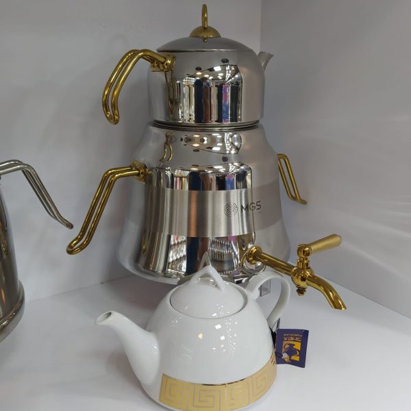 کتری قوری شیر دار استیل MGS مدل 41012