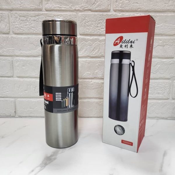 فلاسک استیل Aililai گرم و سرد فیلتردار 1000 میلی لیتری وکیوم کاپ Vacuum cup
