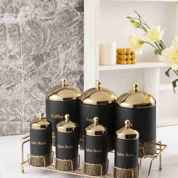 سرویس ادویه/ پاسماوری ریور ۸ پارچه درب طلایی RIVER