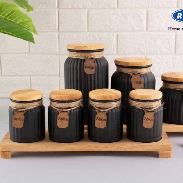 ست 7 پارچه پاسماوری درب بامبو برند ریور RIVER مدل 1002