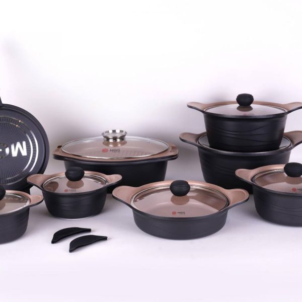 سرویس قابلمه 23 پارچه ام جی اس MGS طرح کره ای D