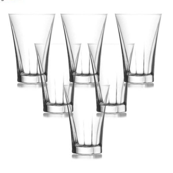 لیوان نوشابه 6 تکه لاو Lav مدل ترووا truva کدLV-TRU362F