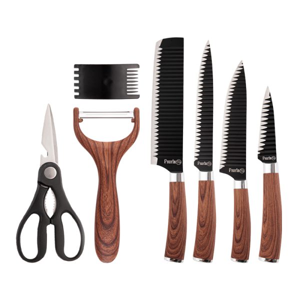 سرویس چاقو هفت پارچه مدل کارلا کد 8008