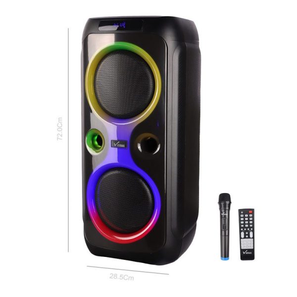 اسپیکر چمدانی بلوتوثی رم و فلش خور Vanmaax MAX-1015 + میکروفون و ریموت کنترل ا Vanmaax MAX-1015