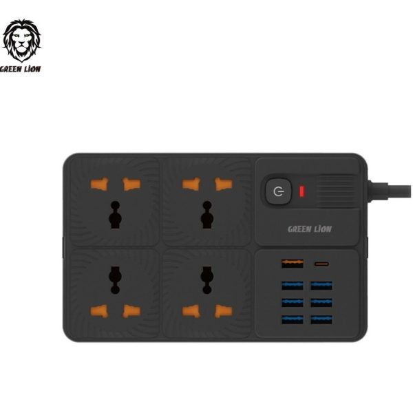 چند راهی گرین لاین هوشمند و شارژر  GNPS7 Green Lion Power Socket 7 USB-A Port & 1 PD Port 3250W