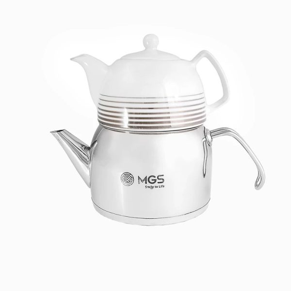 کتری و قوری لوله دار ام جی اس ا قوری چینی مدل MGS – k4109