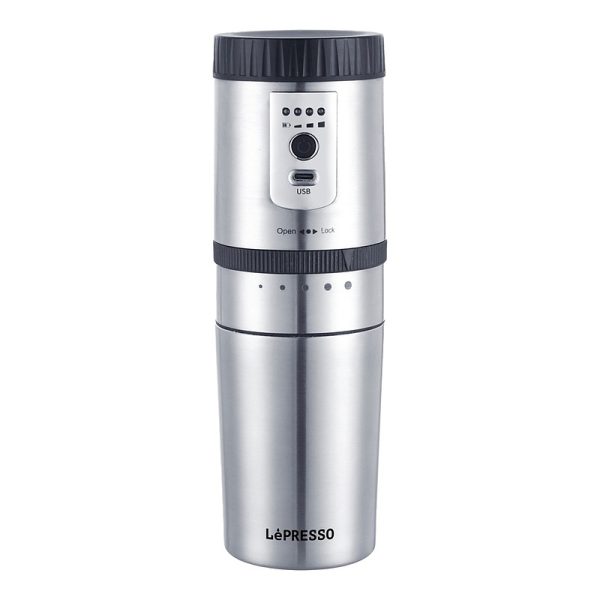 قهوه ساز و آسیاب قهوه لپرسو LPGCMSM LePresso Portable Mug Burr Grinder Coffee Maker