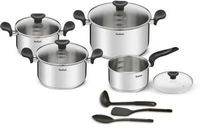 سرویس قابلمه ۱۱ پارچه استیل تفال TefaL مدل E308SB74 پرایمری Primary