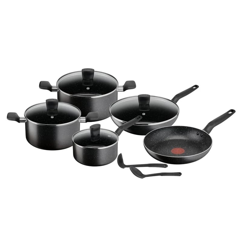 سرویس قابلمه 11 پارچه تفال TefaL مدل دارک استون Dark Stone