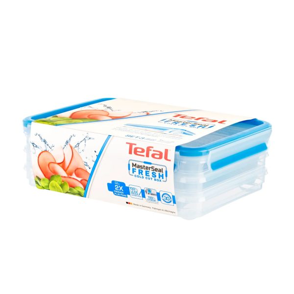 ظرف نگهدارنده غذا تفال Tefal Masterseal Fresh Cold Cut 3 X 1.0L | K3023312