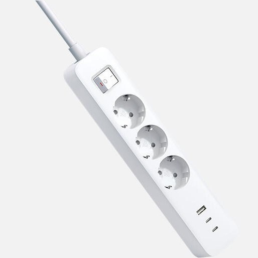چندراهی برق شیائومی Xiaomi مدل XMCXB01EU با ۶ پورت و ۳ پورت USB